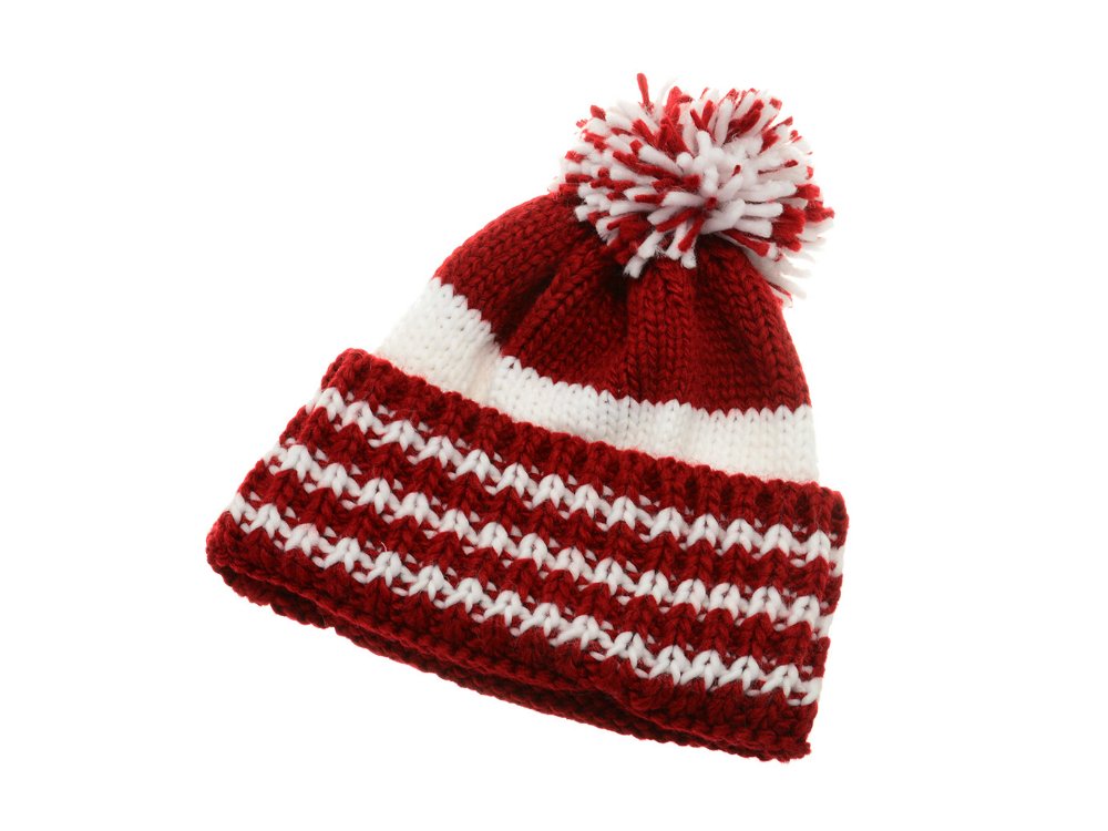 Pom Pom Beanie Hat - Team Color Knit Winter Hat for Men & Women - Perfect for Gift Giving, Outdoor Activities & Cold Weather