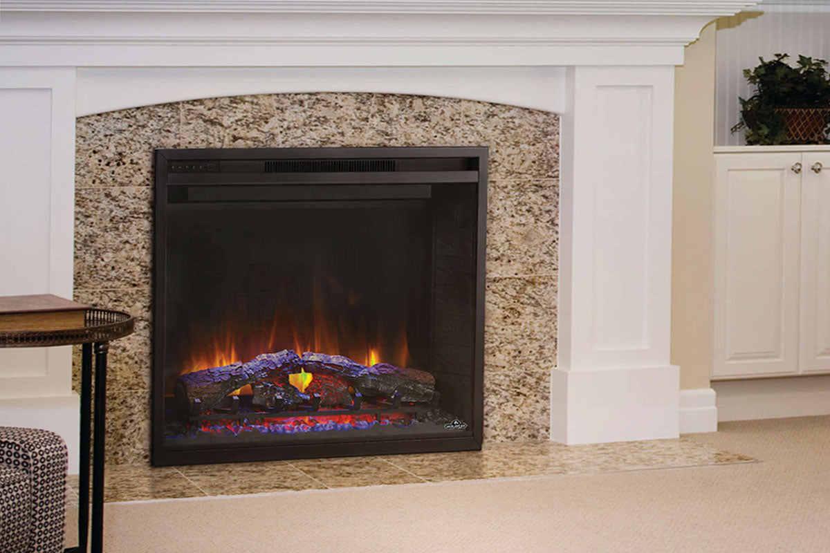 Napoleon Element 36-Inch Dual Voltage Built-In Electric Fireplace Insert - Perfect for Living Rooms, Bedrooms & Home Decor