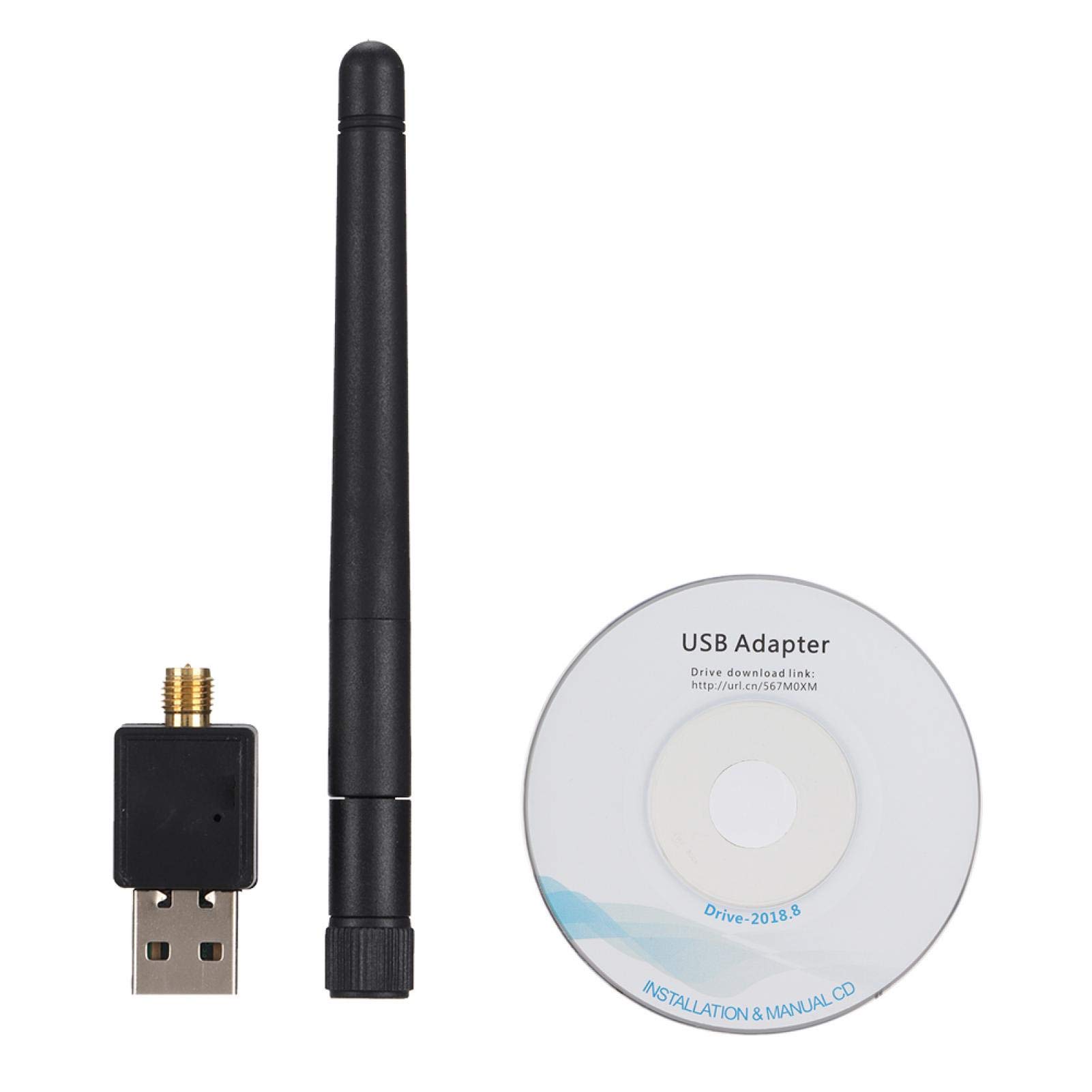 ZAPO W90 RTL8188 150Mbps High-Speed USB WiFi Adapter with Antenna for PC & Laptop - Wireless Network LAN Card for Home, Office & Gaming - Stable Internet Connection for Streaming & Online Work