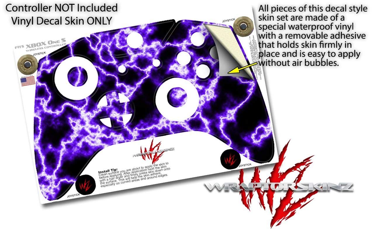 XBOX One S/X Controller Skin Wrap - Electrify Purple Vinyl Decal for Gaming Protection