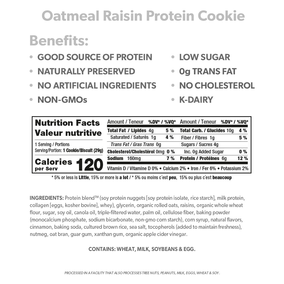 Smart for Life Oatmeal Raisin Protein Cookies - High Protein, Low Sugar, Low Calorie, High Fiber Meal Replacement Snacks - 1 Week Supply - Perfect for Weight Loss, Keto Diet & On-The-Go Nutrition - Ideal for Office Snacking, Gym Recovery & Travel Energy Boost