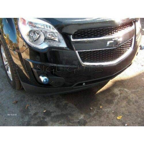 White LED Halo Fog Lights Kit for 2010-2015 Chevrolet Equinox - Durable Waterproof Driving Lamps with Bright Halo Ring - Perfect for Night Driving, Off-Road Adventures & Enhanced Visibility