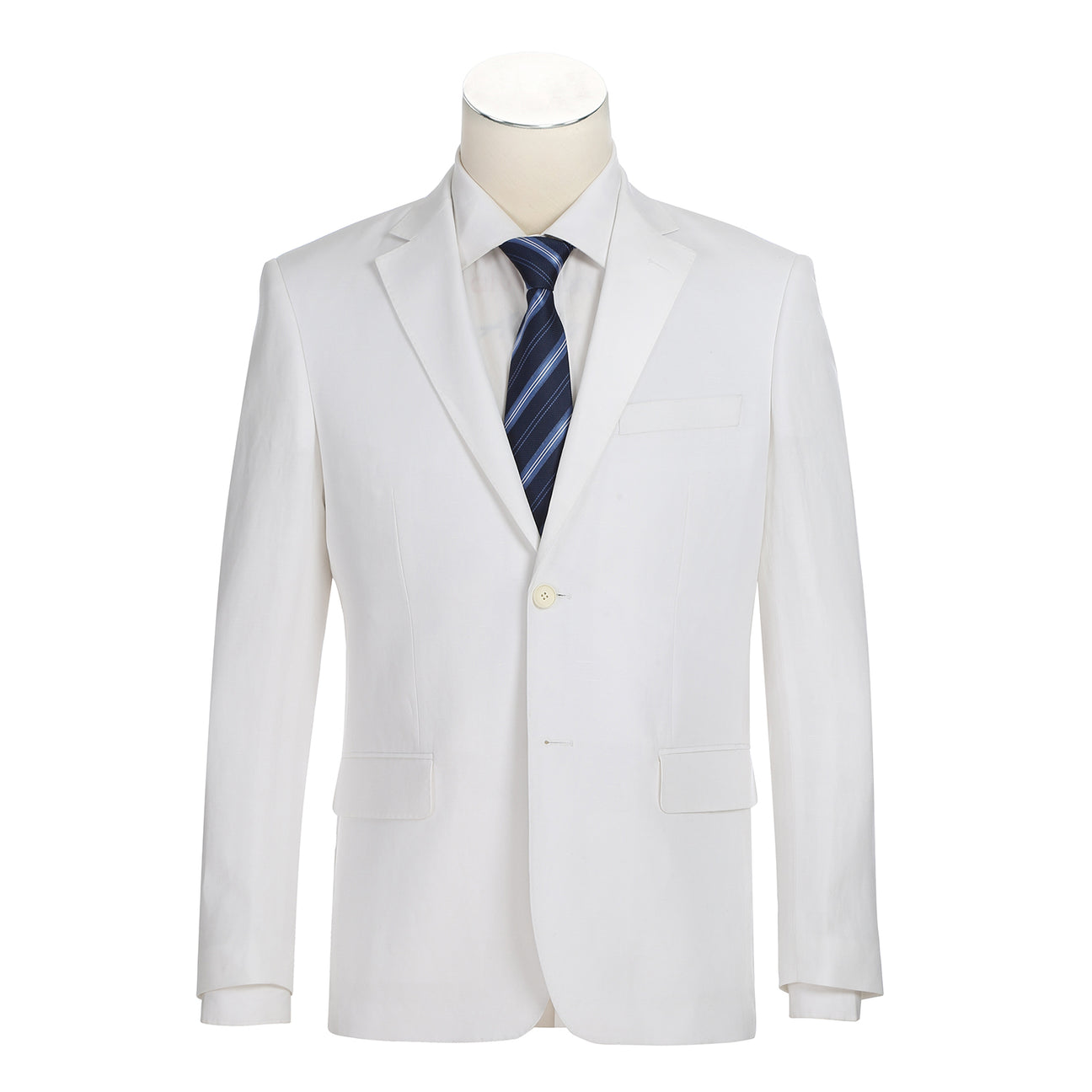 Alessandro Vitello by Renoir 2-Piece Slim Fit Suit for Men - White 611 - Perfect for Weddings, Business Meetings & Formal Events