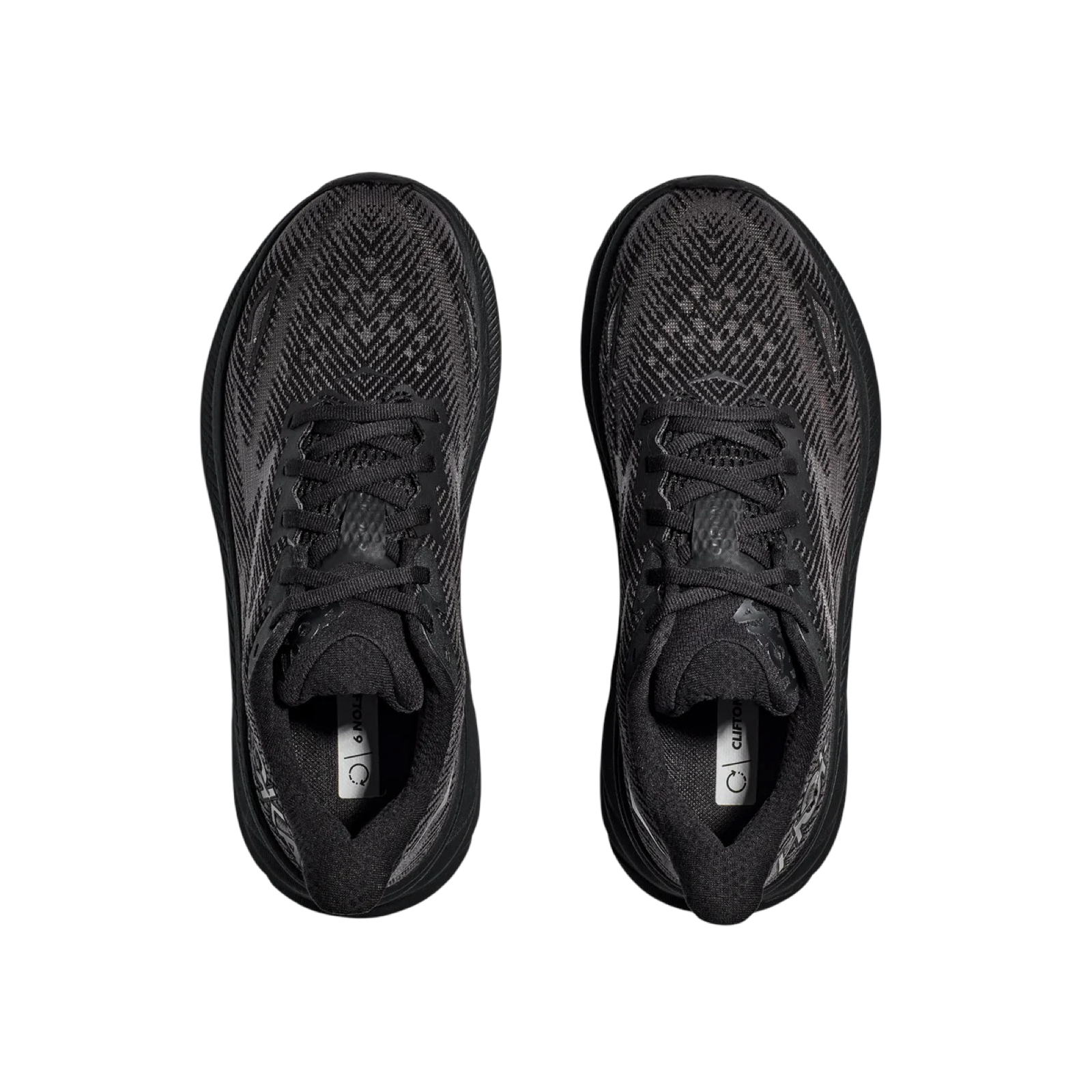 Hoka Clifton 9 Wide Men's Running Shoes in Black - Lightweight Cushioned Sneakers for Marathon Training & Daily Jogging