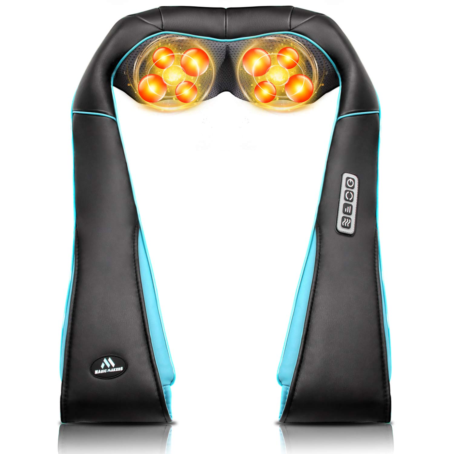MagicMakers Massager for Neck & Back Pain Relief - Perfect Gift for Women, Men, Mom & Dad - Use at Home, Office or Travel for Relaxation & Stress Relief