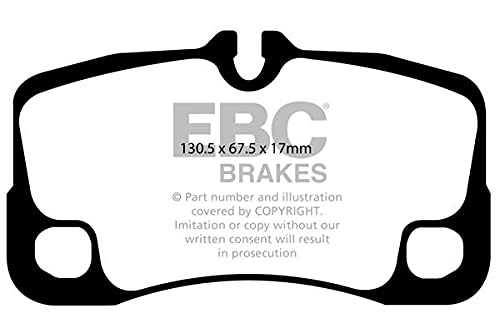 EBC Brakes DP31930C Red Stuff Ceramic Brake Pads - High Performance Braking for Sports Cars & Track Use