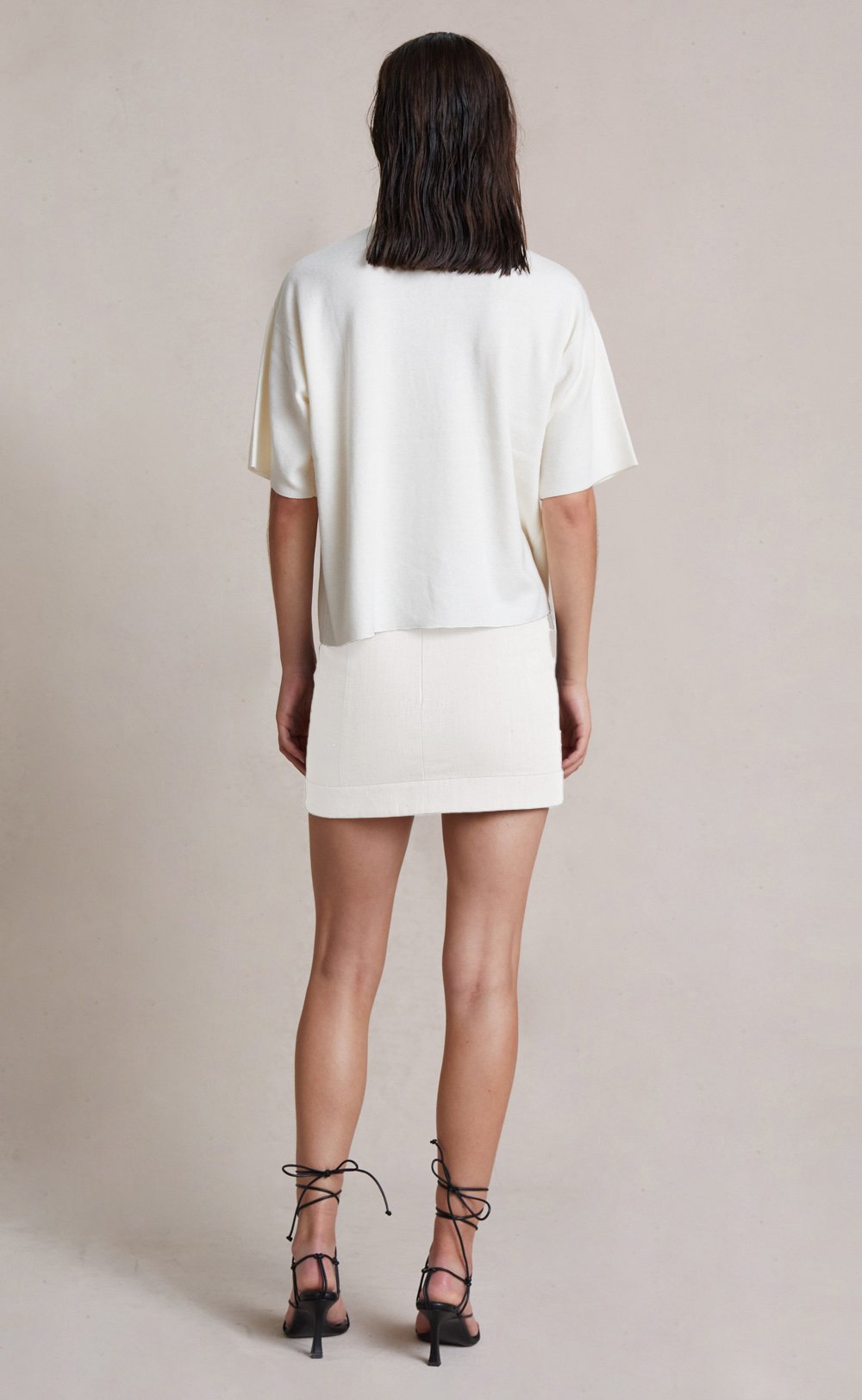Anya Mini Skirt for Women - Ivory A-Line Short Skirt | Summer Casual Outfit, Party Wear, Date Night & Vacation Essentials