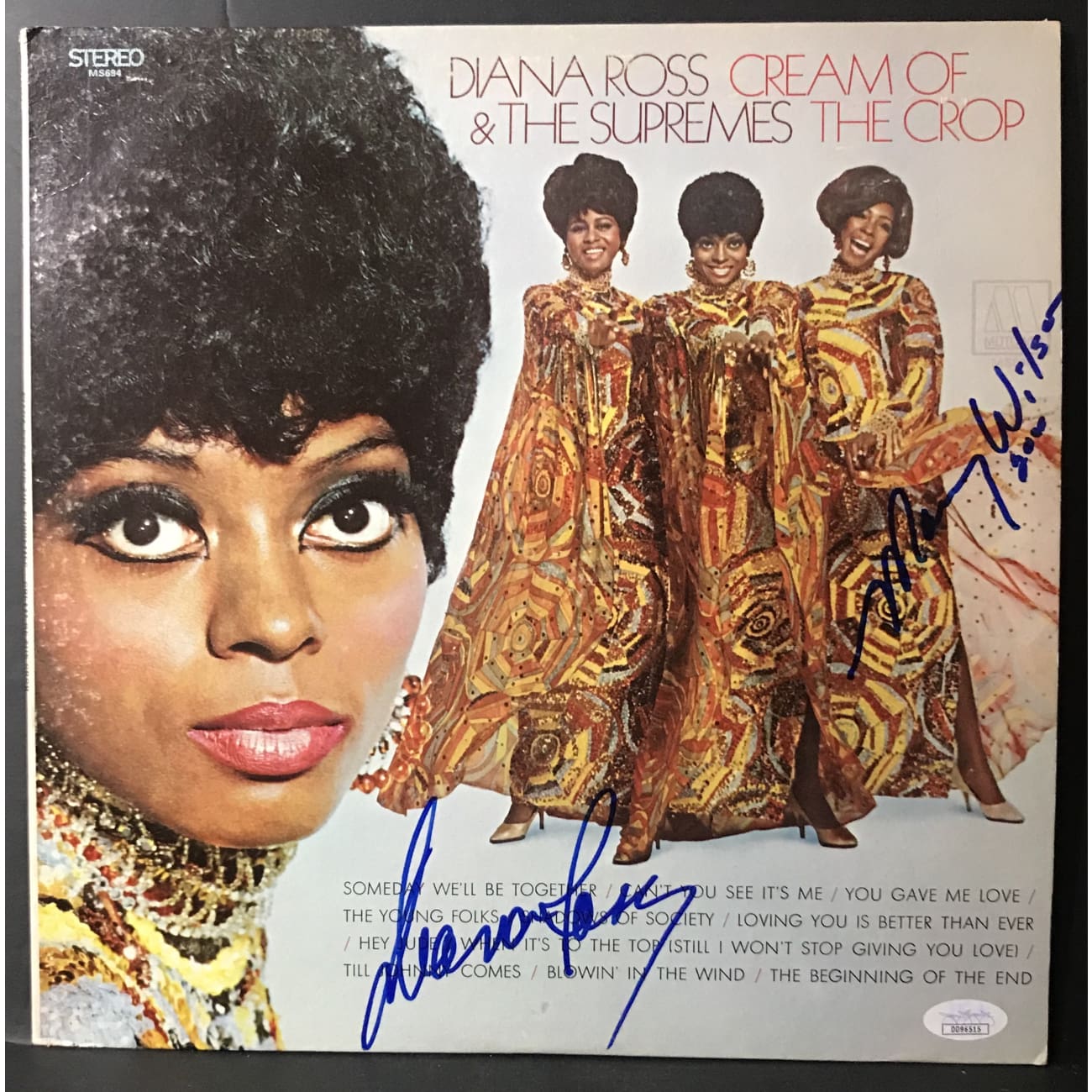Original Diana Ross & The Supremes Signed Album with JSA COA - Autographed by Diana Ross & Mary Wilson - Perfect for Music Collectors & Vintage Vinyl Enthusiasts
