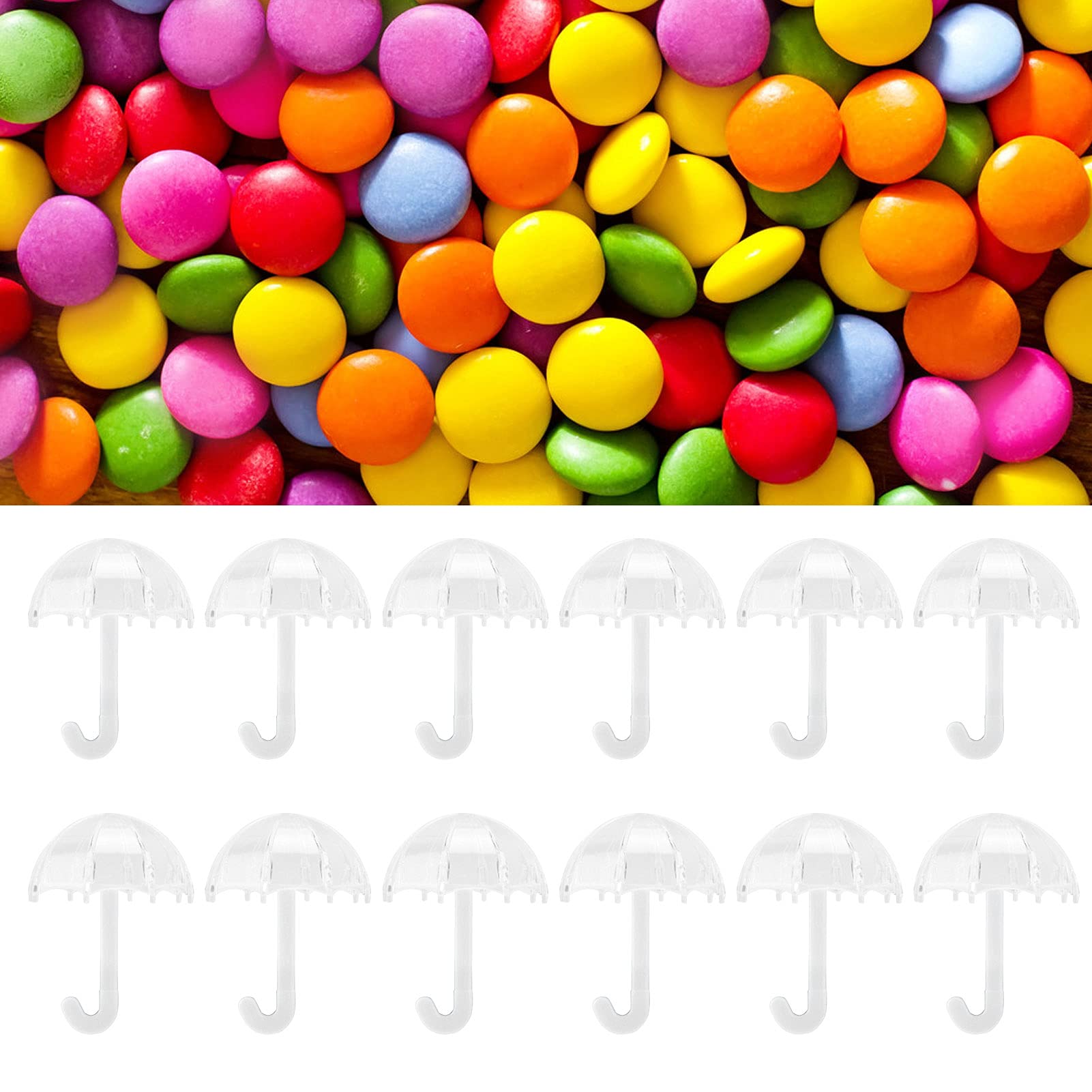 Haofy 12Pcs Umbrella Candy Boxes - Wedding Chocolate Gift Containers for Party Favors