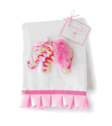 Soft and Absorbent Tutu Elephant Burp Cloth for Babies - Perfect for Feeding, Spit-Up, and Newborn Care