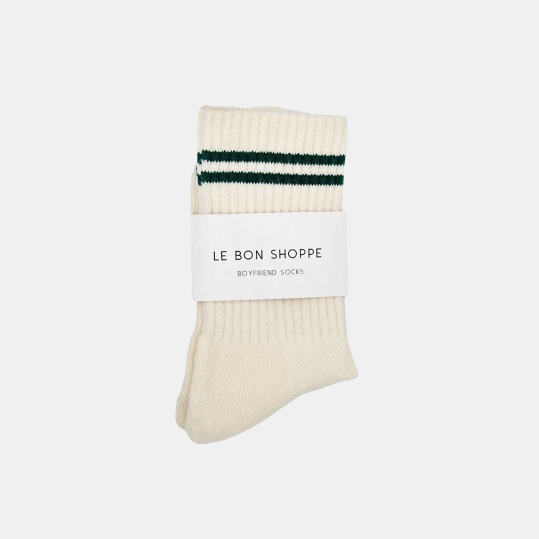 Cozy Boyfriend Socks for Women - Soft Parchment Crew Socks - Perfect for Gifts, Lounge Wear & Cold Weather Comfort