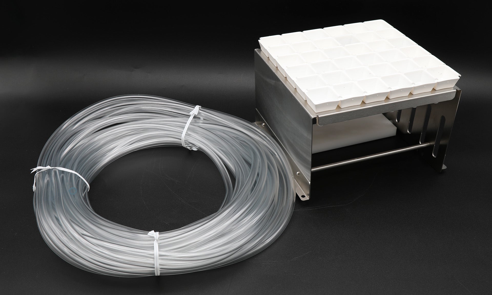 Foxy® R1 & R2 Preparative Chromatography Rack with 36 ETFE (Tefzel™) Funnels & 50ft Tubing - Ideal for Lab Sample Preparation & Chemical Analysis