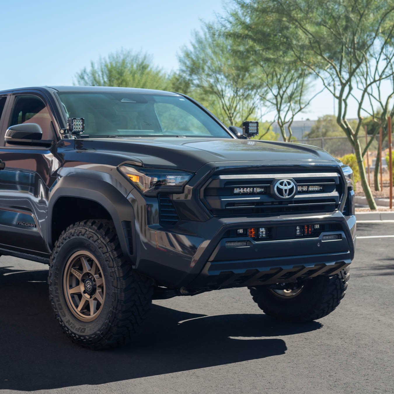 2024 Tacoma SR/SR5 Grille Light Mounting Kit - Heavy Duty Off-Road LED Light Bracket for Toyota Tacoma Trucks | Perfect for Night Driving, Off-Road Adventures & Emergency Lighting