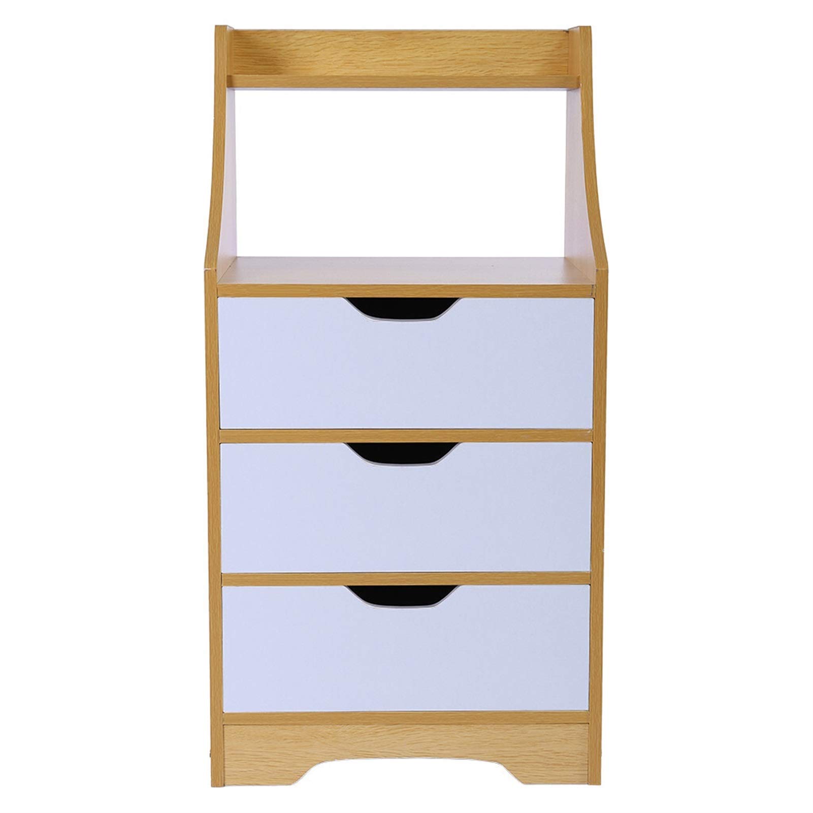 XIZHOUCUN 3-Drawer Nightstand with Lock - Modern End Table for Bedroom, Living Room & Office - Compact Night Stand with Storage Cabinet (Available in Multiple Colors) - Perfect for Small Spaces, Apartment Decor & Guest Room Furniture