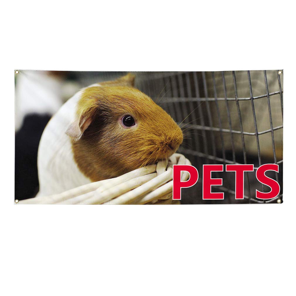 Vinyl Banner - Multiple Sizes (48x96 Inches) for Pets, Outdoor Advertising & Business Signs - Weatherproof, Industrial Yard Signs with 8 Grommets - Perfect for Outdoor Events, Store Promotions & Pet Business Branding