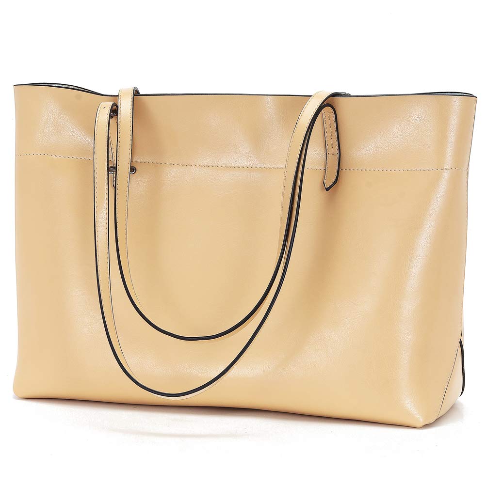 Covelin Genuine Leather Women's Tote Shoulder Bag - Soft & Stylish Handbag for Work, Travel & Everyday Use