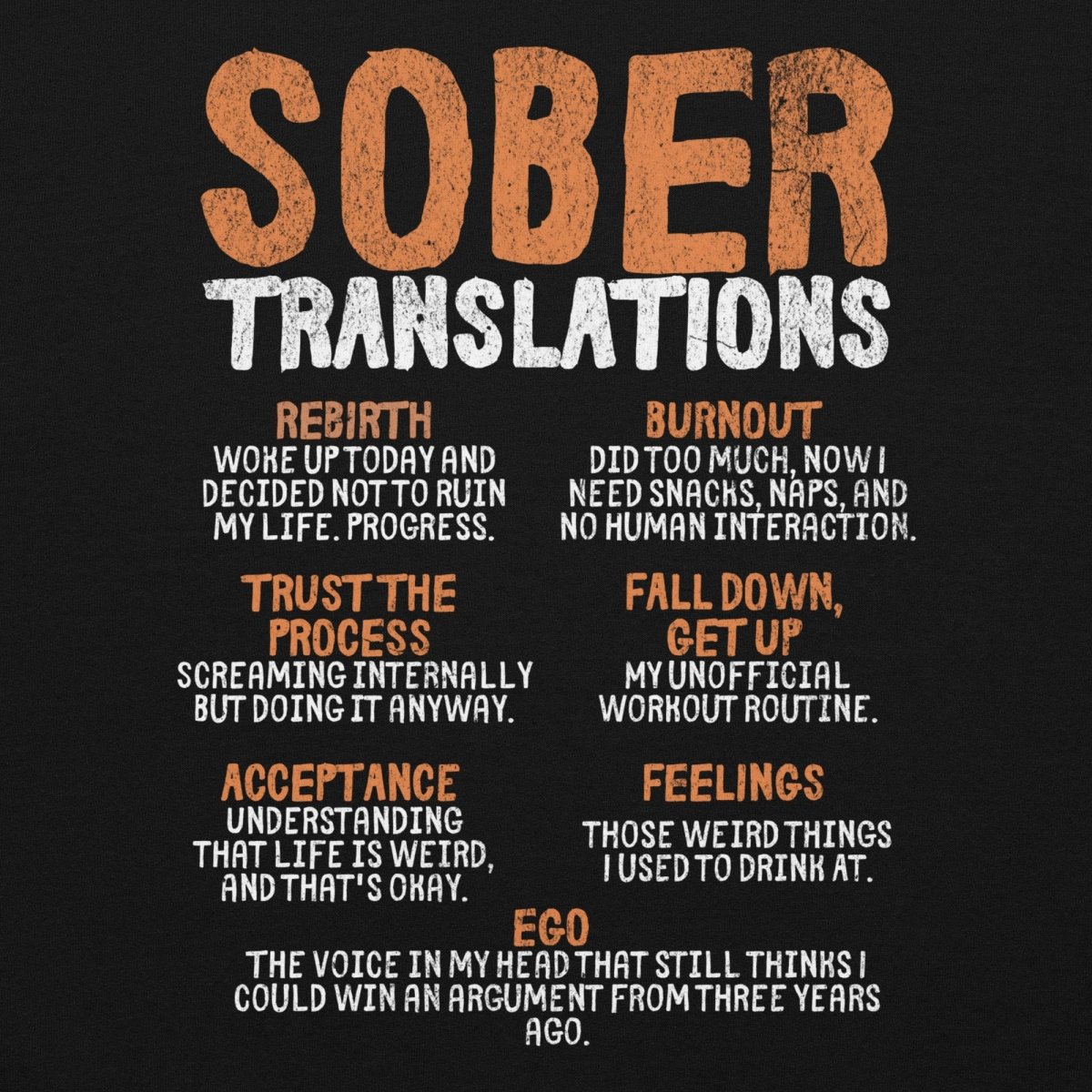 Sober Translations Volume 4 Hoodie - Phoenix Embroidered Front & Back Print Sweatshirt | Streetwear Fashion for Men & Women | Gym, Casual Outfit, Everyday Wear