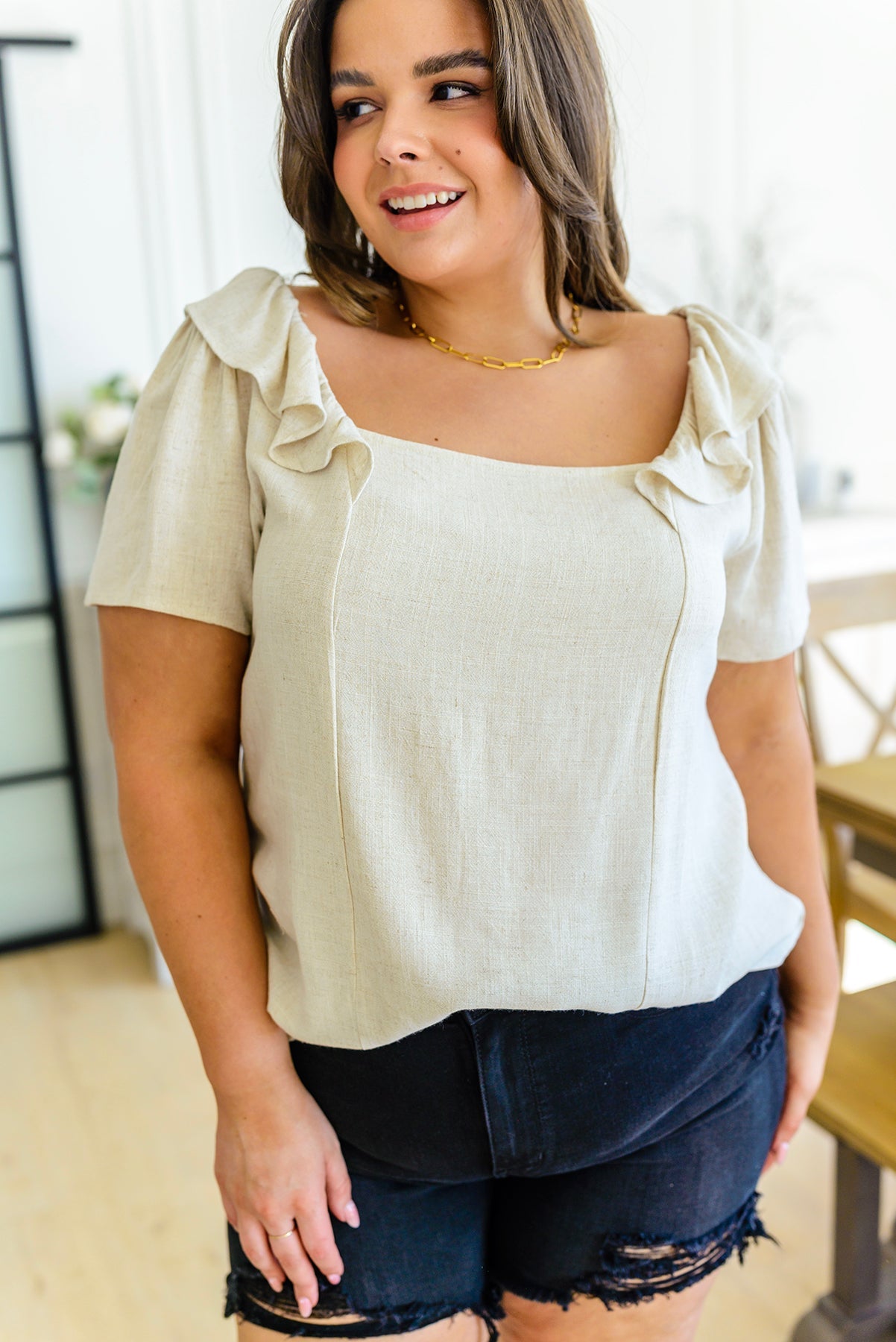 Old Town Moments Top - Vintage Inspired Women's Blouse for Casual & Boho Outfits | Perfect for Daily Wear, Dates & Festivals