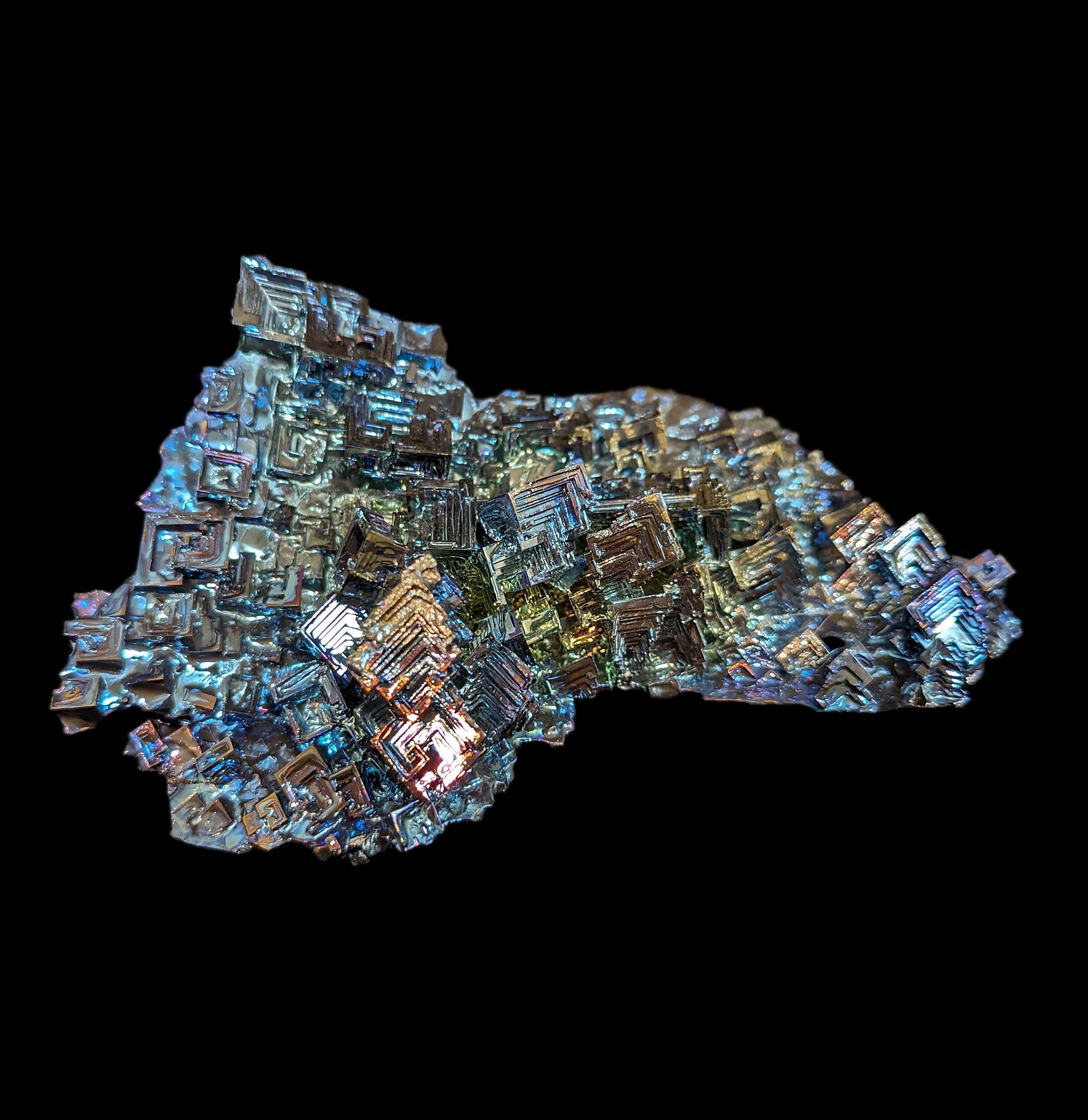 Bismuth Formation Specimen A | Natural Crystal Mineral Collection | Unique Geode Display for Home Decor & Science Education
