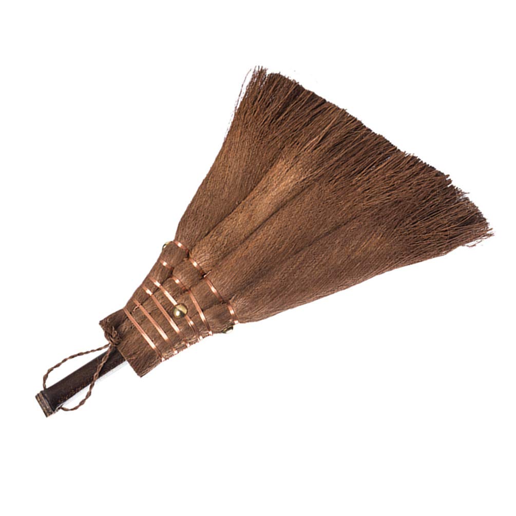 Natural Broom and Dustpan Set - Mini Desktop Cleaning Tools for Home, Office & Cage | Compact Sweeping Accessories for Dust, Pet Hair & Debris | Perfect for Small Spaces, Desks & Pet Cages