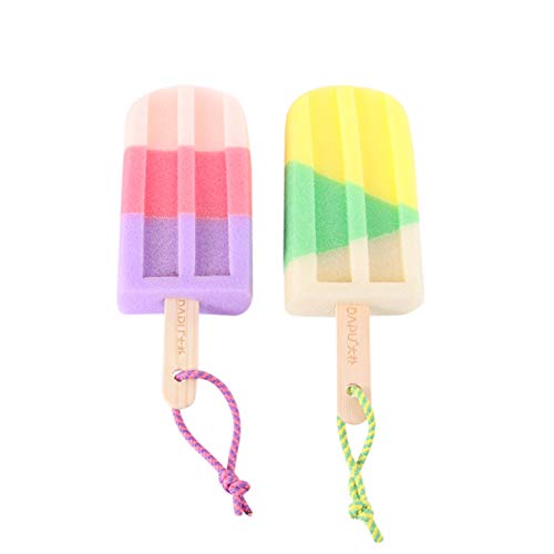 Excluzo Ice Cream Shaped Bath Sponge - Soft Bath Ball for Kids & Girls - Fun Bath Toy for Bubble Bath & Playtime - Random Styles Available
