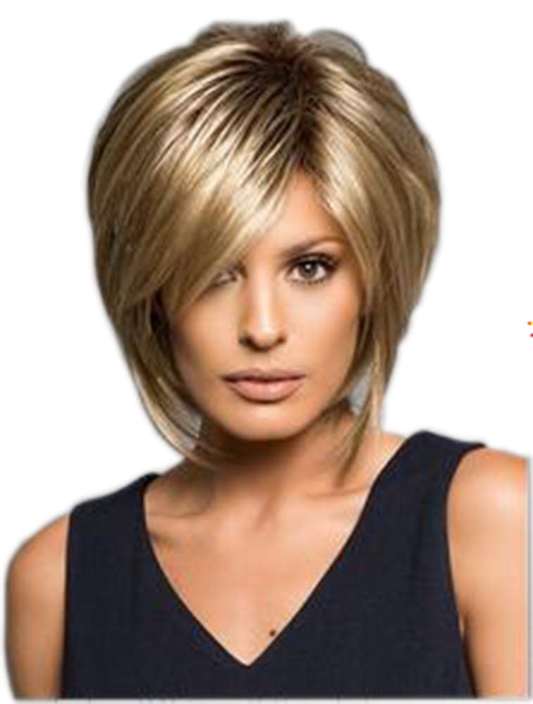 Stylish Short Textured Layered Bob Wig for Women - Natural Look Synthetic Hairpiece for Daily Wear & Cosplay