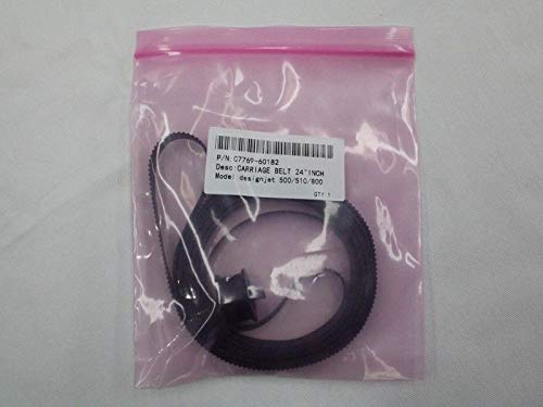 5PCS X C7769-60182 24-inch A1 Carriage Belt for HP DesignJet 500/500PS/510/510PS/800/800PS Printers - High-Quality Printer Parts Replacement - Ideal for Large-Format Printing, Engineering Drawings & CAD Designs