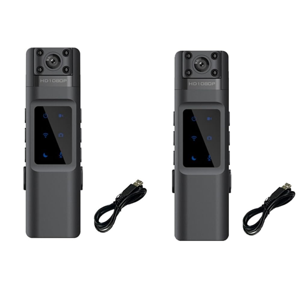 Osmond 2 Pack HD 1080P Mini Spy Camera with Night Vision - Portable Wearable Body Camera with WiFi, Easy Installation - Perfect for Home Security, Nanny Cams & Covert Surveillance