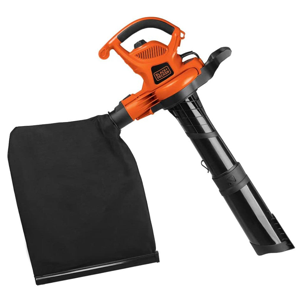 BLACK+DECKER BV6600 High Performance 3-in-1 Leaf Blower, Vacuum & Mulcher - Powerful 12 Amp Electric Yard Cleanup Tool for Lawn, Garden & Patio Maintenance