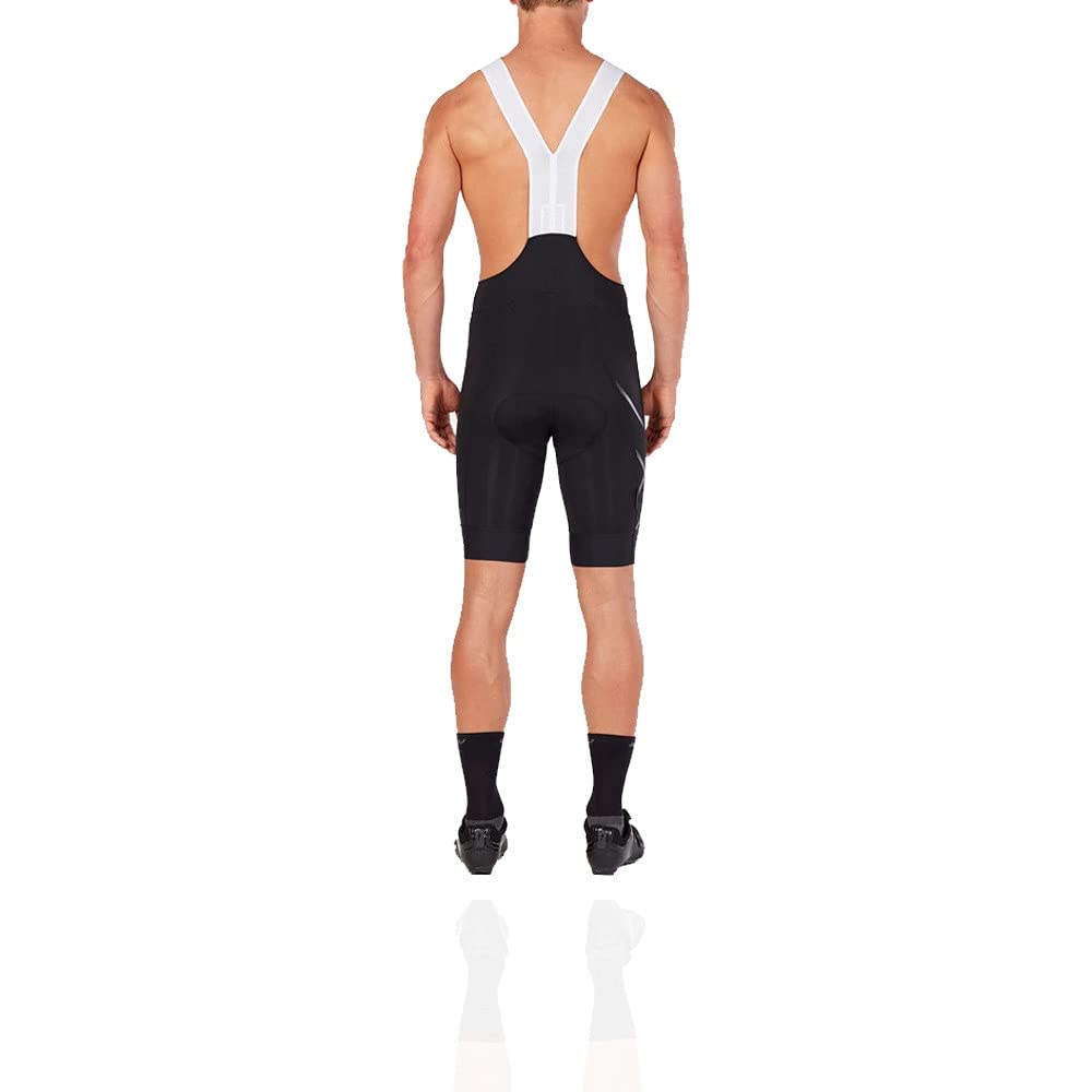 2XU Men's Compression Cycling Bib Tights - High Performance Bike Shorts for Road & Mountain Biking, Training & Endurance Races