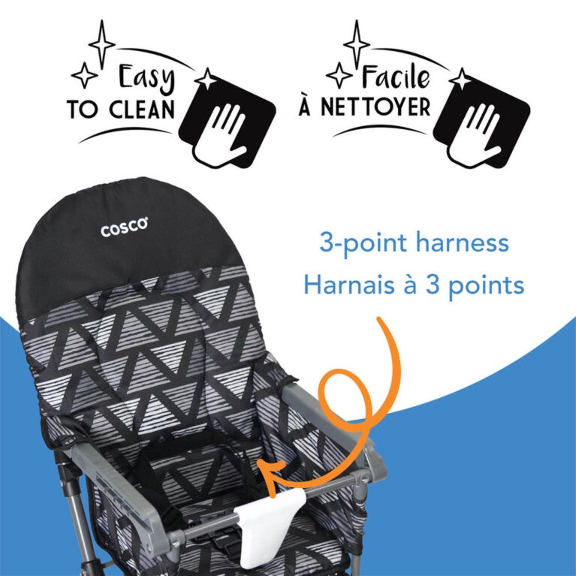 Cosco Simplefold LX High Chair for Babies & Toddlers - Lightweight, Portable & Easy to Fold - Perfect for Dining, Travel & Outdoor Use