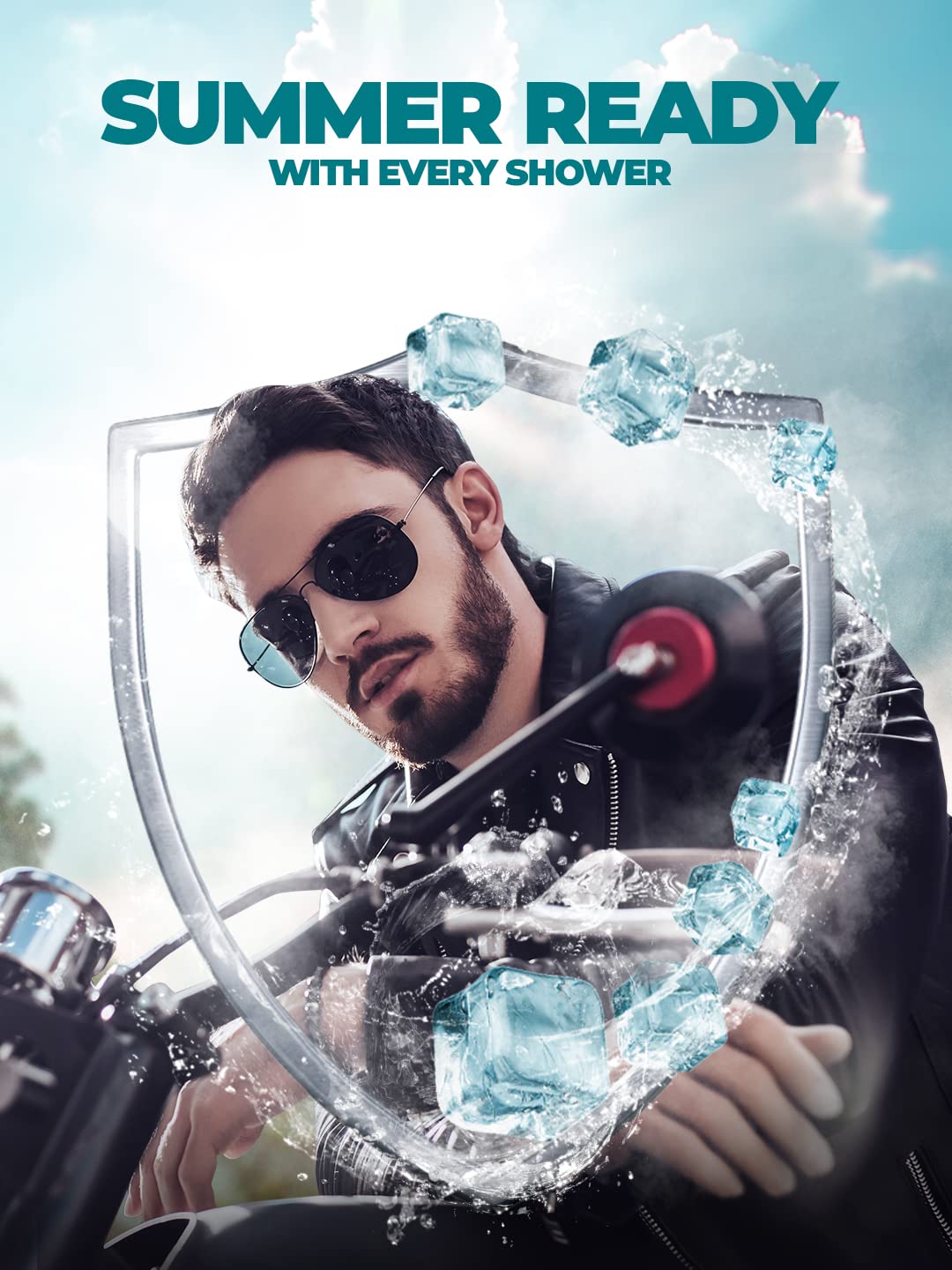 Beardo Ice Blast Menthol Cooling Body Wash for Men - 200ml Refreshing Shower Gel with Instant Icy Freshness | Hydrates Dry Skin | Perfect for Summer Heat & Post-Workout Cool Down