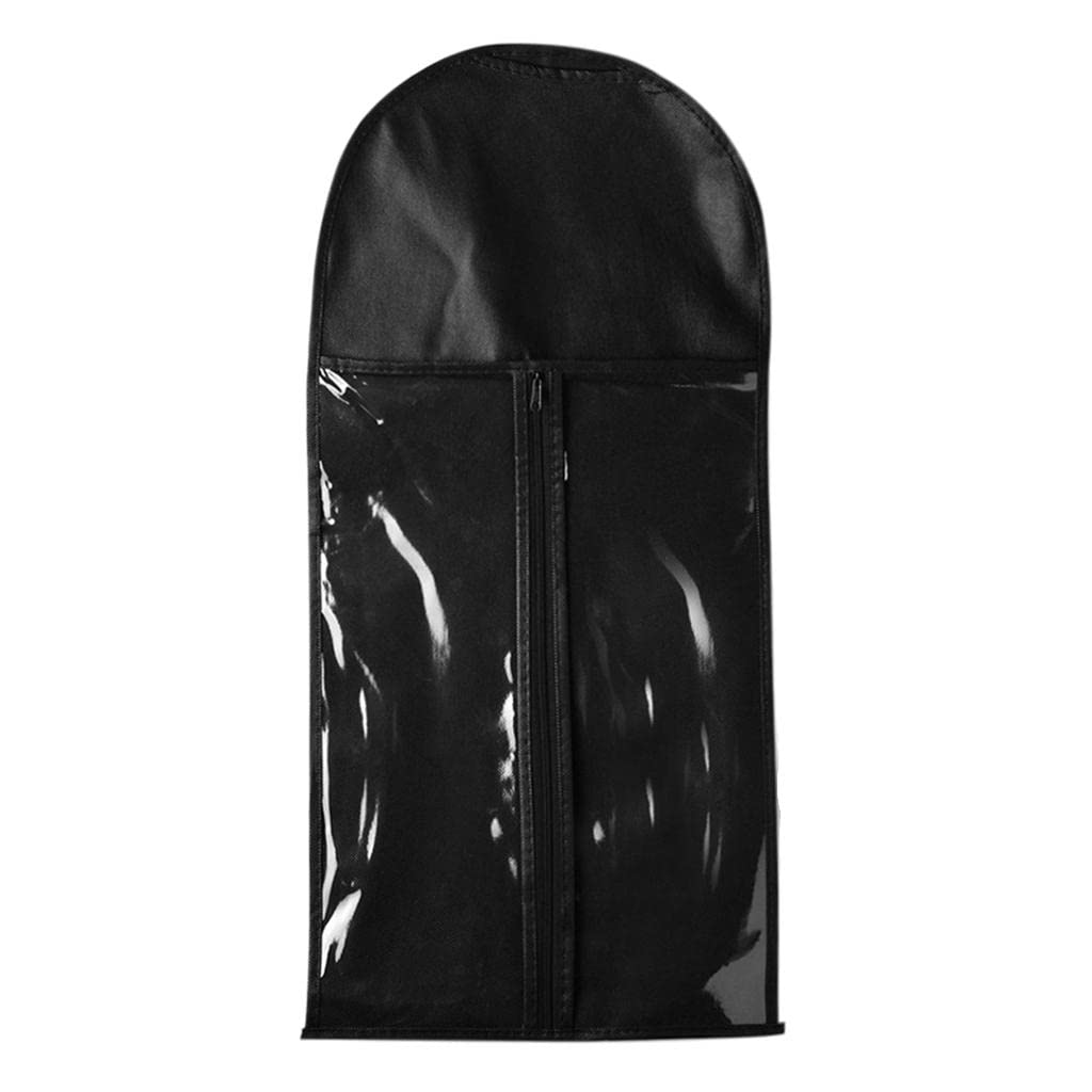 10-Piece Portable Dustproof Hair Extension Wig Stand Storage Case with Hanger - Carrier Bag Holder & Protector Pouch for Salon, Travel & Home Organization