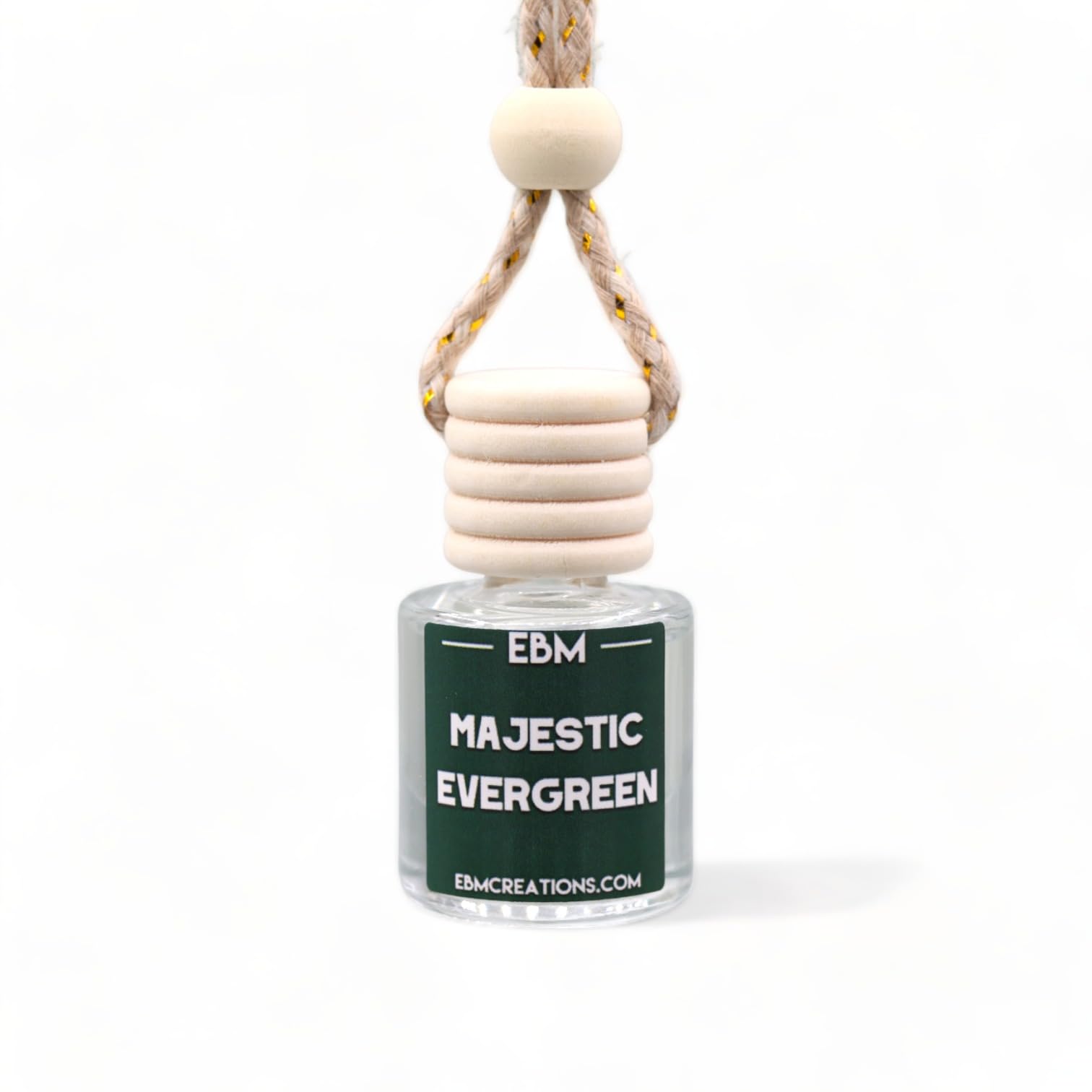 Premium Hanging Car Diffuser - Essential Oil Aromatherapy Air Freshener for Vehicles, Long-Lasting Fragrance Diffuser Bottle with Adjustable Scent Intensity (Majestic Evergreen) - Perfect for Road Trips, Daily Commutes & Office Use
