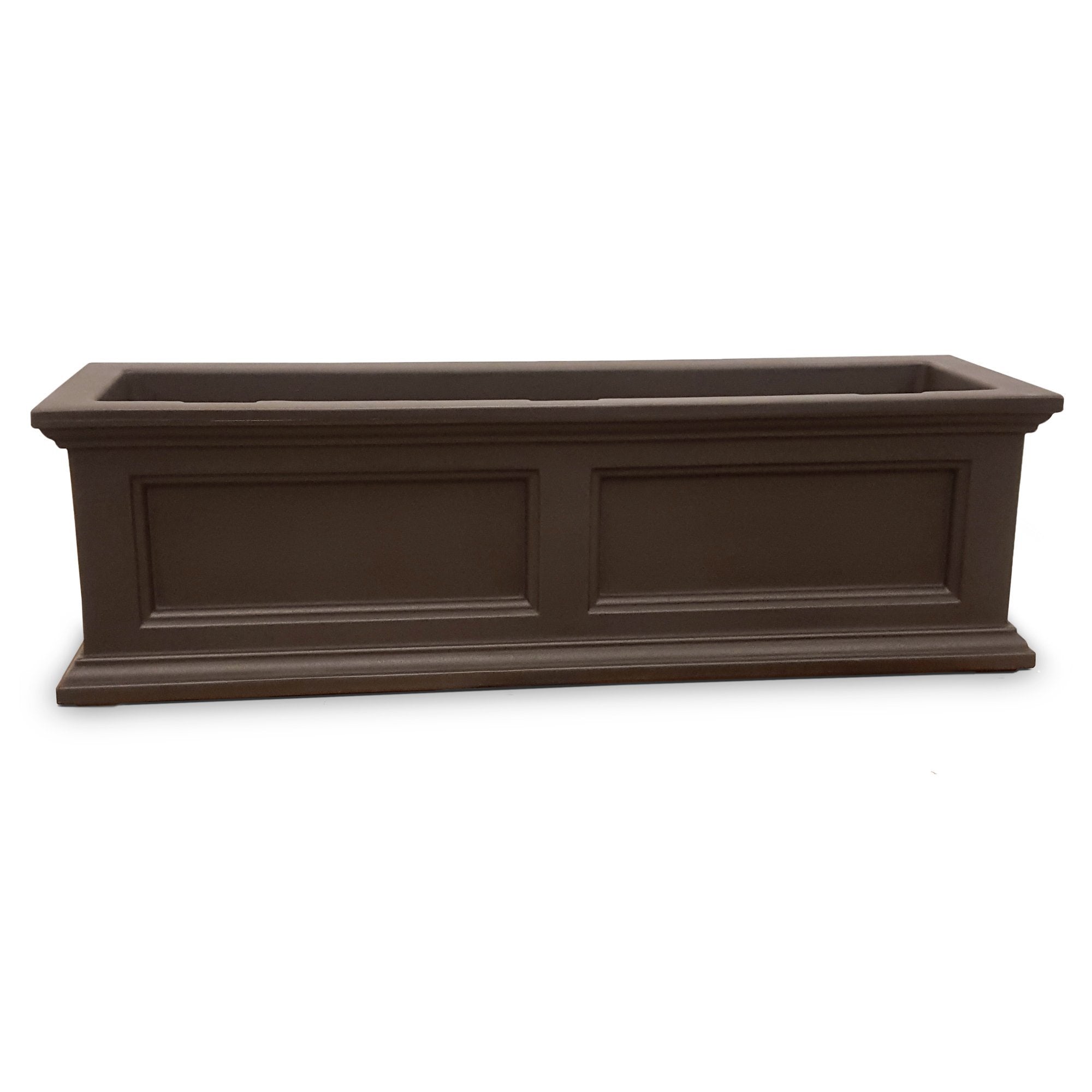 Beckett 3ft Window Box Planter - Durable Outdoor Flower Box for Windows, Balconies & Gardens - Perfect for Flowers, Herbs & Succulents (White)