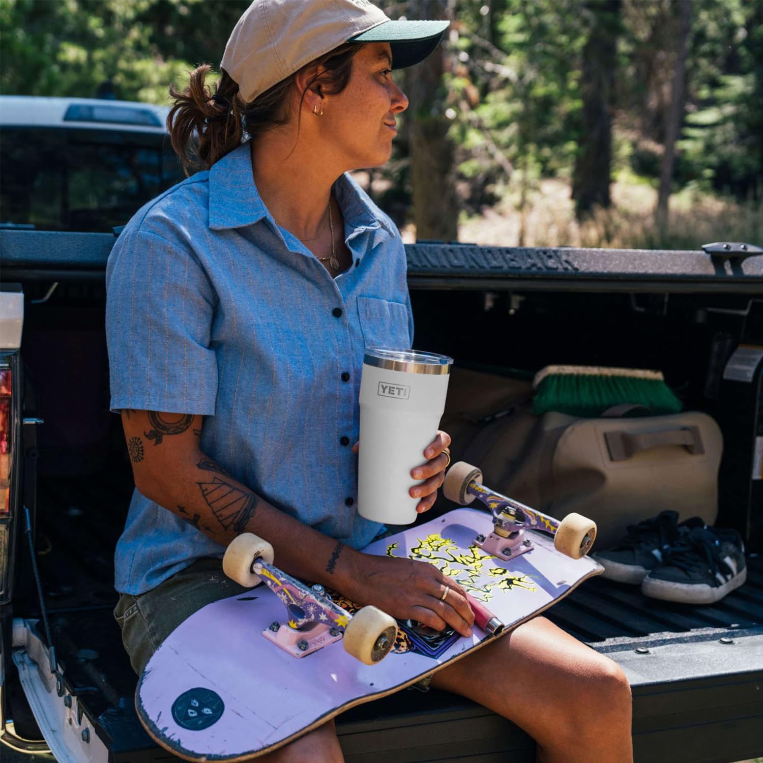 YETI Rambler 30 oz Stainless Steel Vacuum Insulated Tumbler with MagSlider Lid - Stackable, Leakproof, Keeps Drinks Hot/Cold for Hours - Perfect for Camping, Office, Travel & Outdoor Adventures