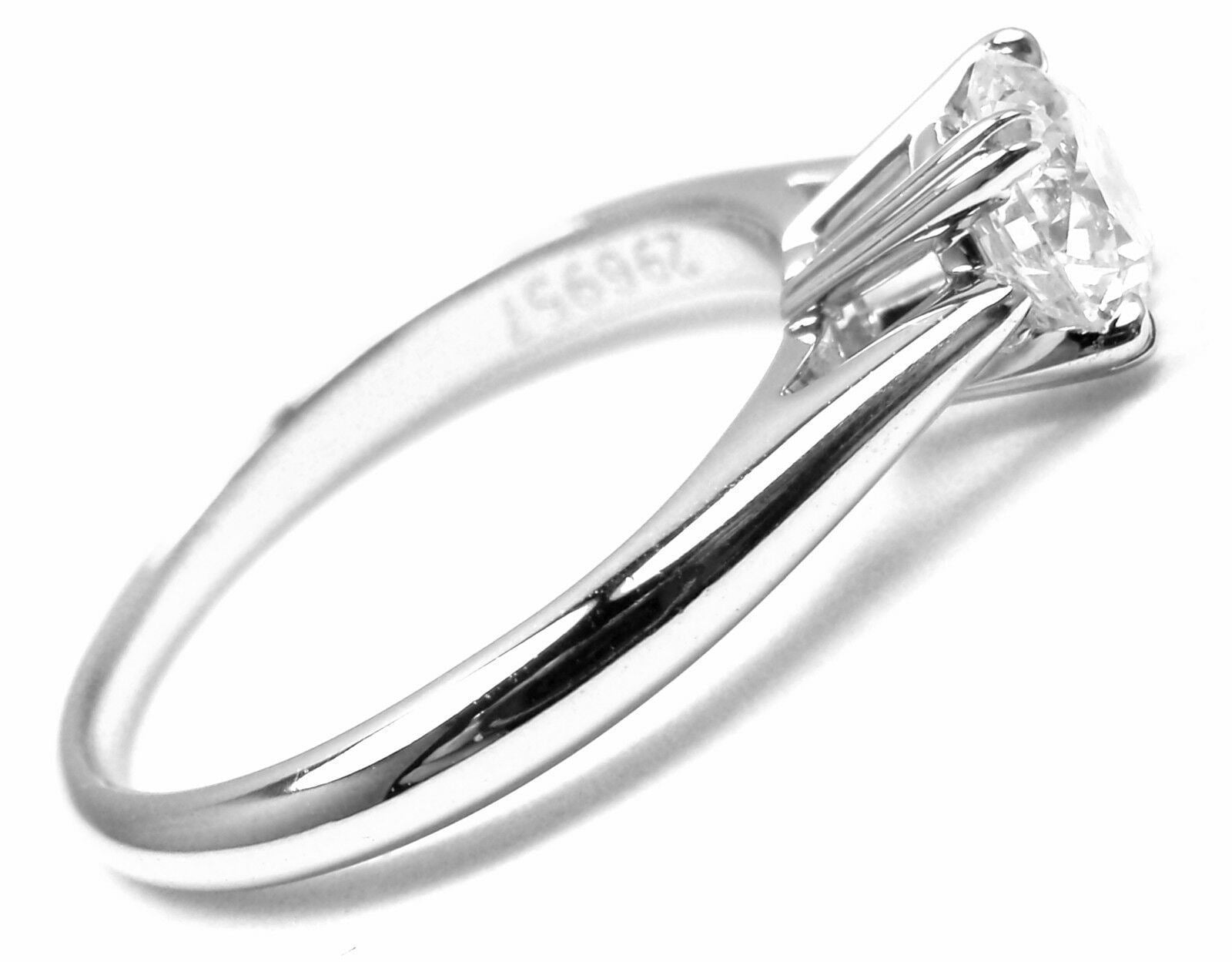 Authentic Harry Winston Platinum .56ct VVS1/F Diamond Solitaire Engagement Ring for Women - Perfect Proposal, Wedding & Anniversary Gift