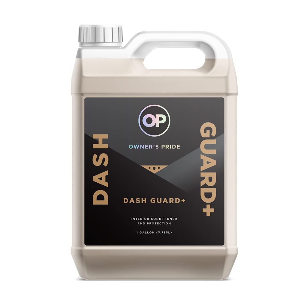 Owner's Pride Dash Guard & Interior Conditioner – 1 Gallon UV Protection for Car Dashboards & Vinyl Surfaces | Prevents Cracking & Fading | Ideal for Cars, Trucks & RVs