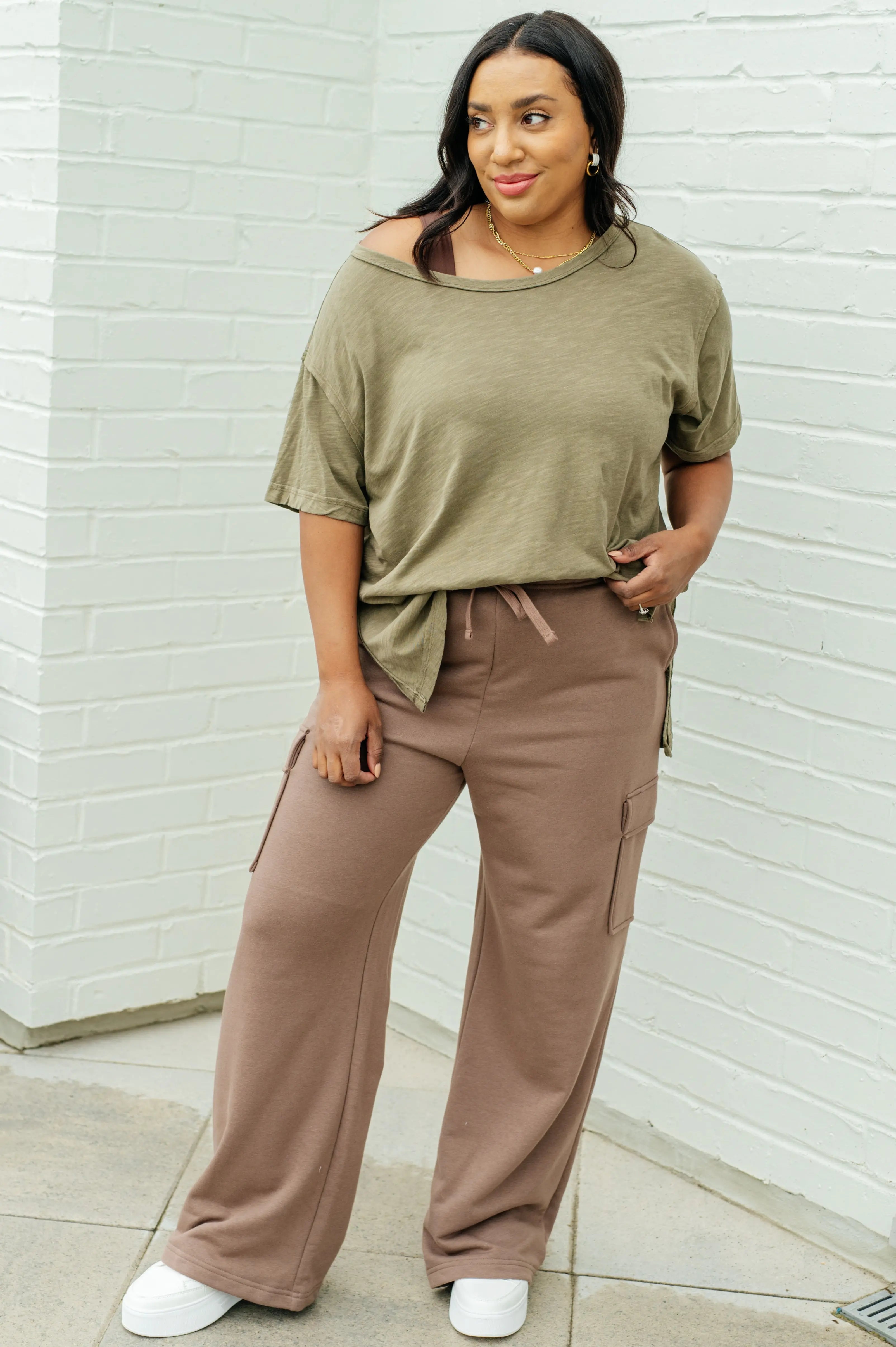 Let Me Live Relaxed Tee in Army Green - Soft Cotton Casual T-Shirt for Men & Women - Perfect for Everyday Wear, Lounging, and Relaxing