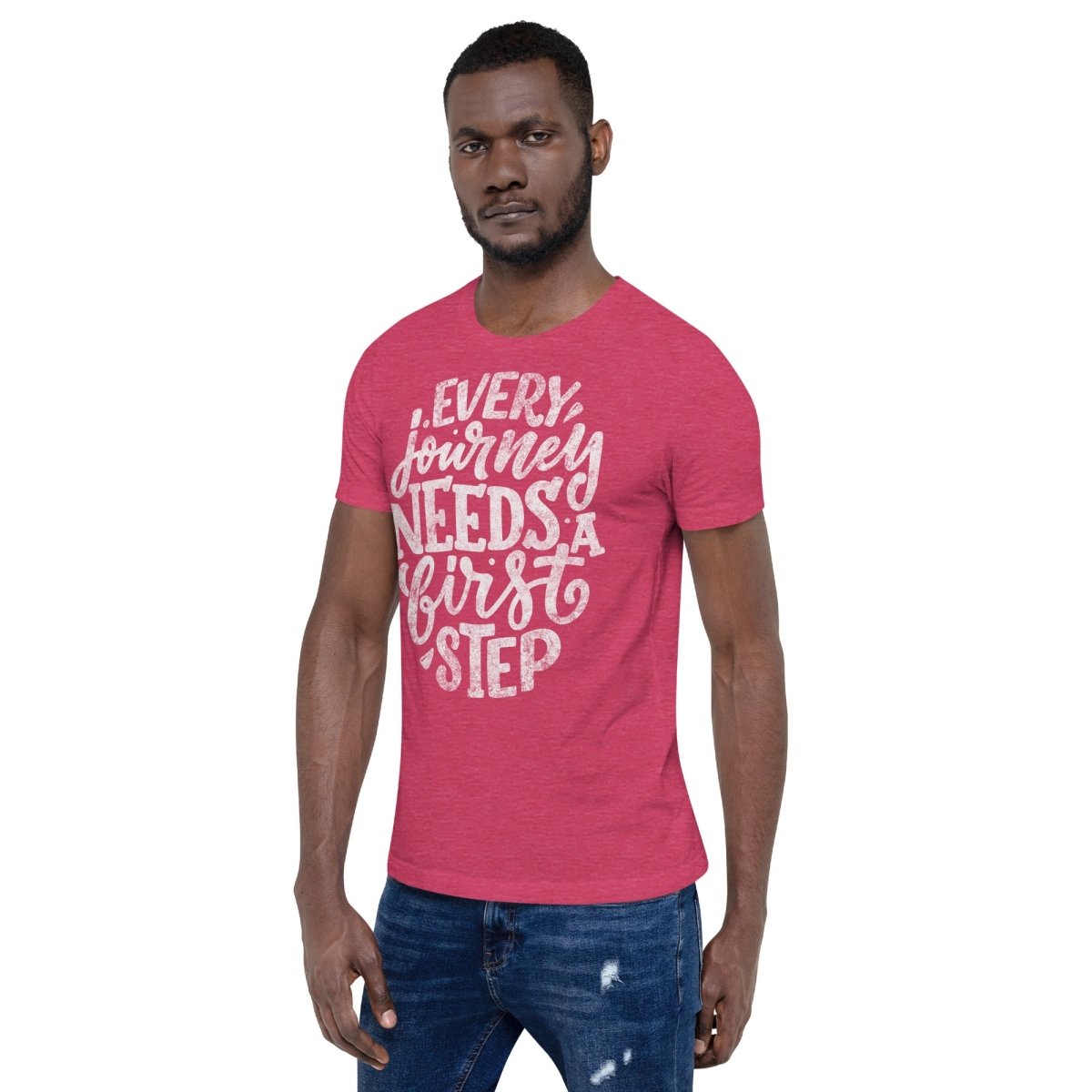 Courageous Sobriety Journey Unisex T-Shirt - Inspirational Recovery Tee for Men & Women - Perfect for AA Meetings, Sober Events & Daily Motivation