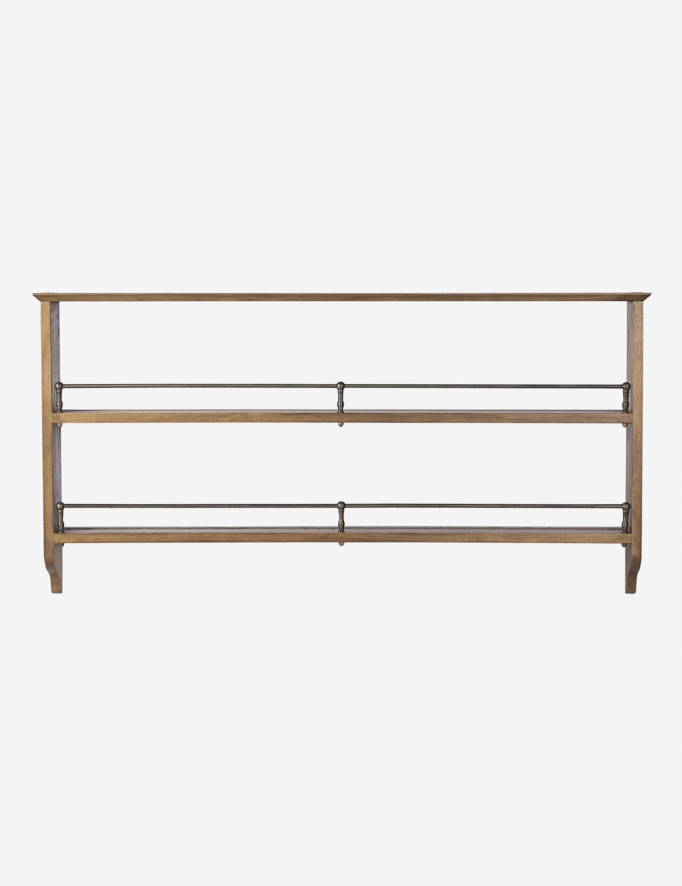 Amber Lewis x Four Hands Faria Plate Rack - Premium Wooden Wall Mounted Plate Display for Kitchen, Dining Room Decor - Perfect for Organizing Dishes & Showcasing Collections