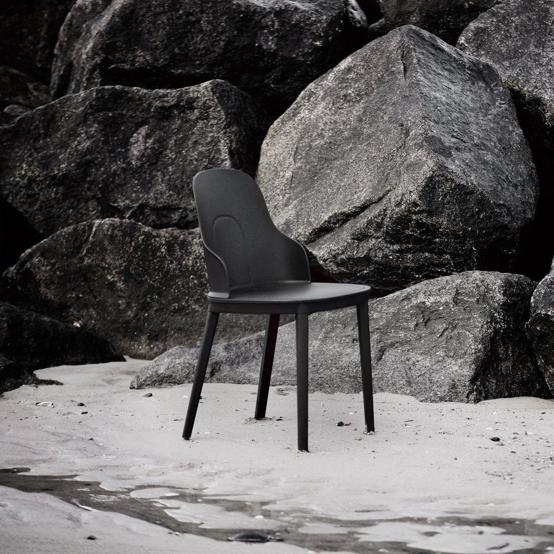 Allez Outdoor Dining Chair - Weather-Resistant Patio Chairs for Backyard, Garden & Poolside - Comfortable Stackable Outdoor Furniture for Restaurants & Home Use
