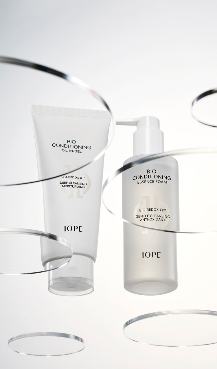 IOPE Bio Conditioning Essence Foam Cleanser - Hydrating & Nourishing Facial Wash for Glowing Skin | Perfect for Morning & Night Skincare Routine