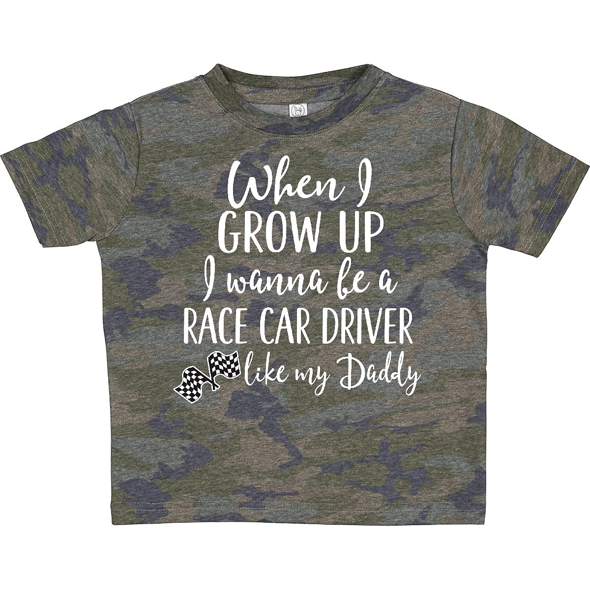 Inktastic Future Race Car Driver Like Daddy Toddler T-Shirt - Cute Toddler Boy Outfit for Racing Fans - Perfect for Father-Son Matching, Birthday Gifts & Family Events