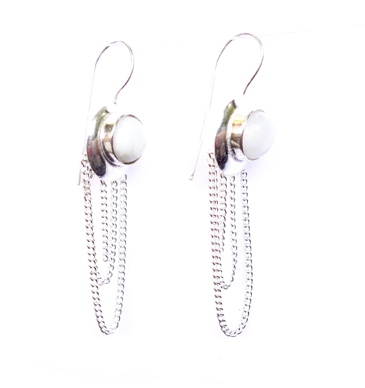 Handmade Moonstone Dangle Earrings for Women - Elegant Gemstone Fashion Jewelry for Gifts, Parties & Everyday Wear