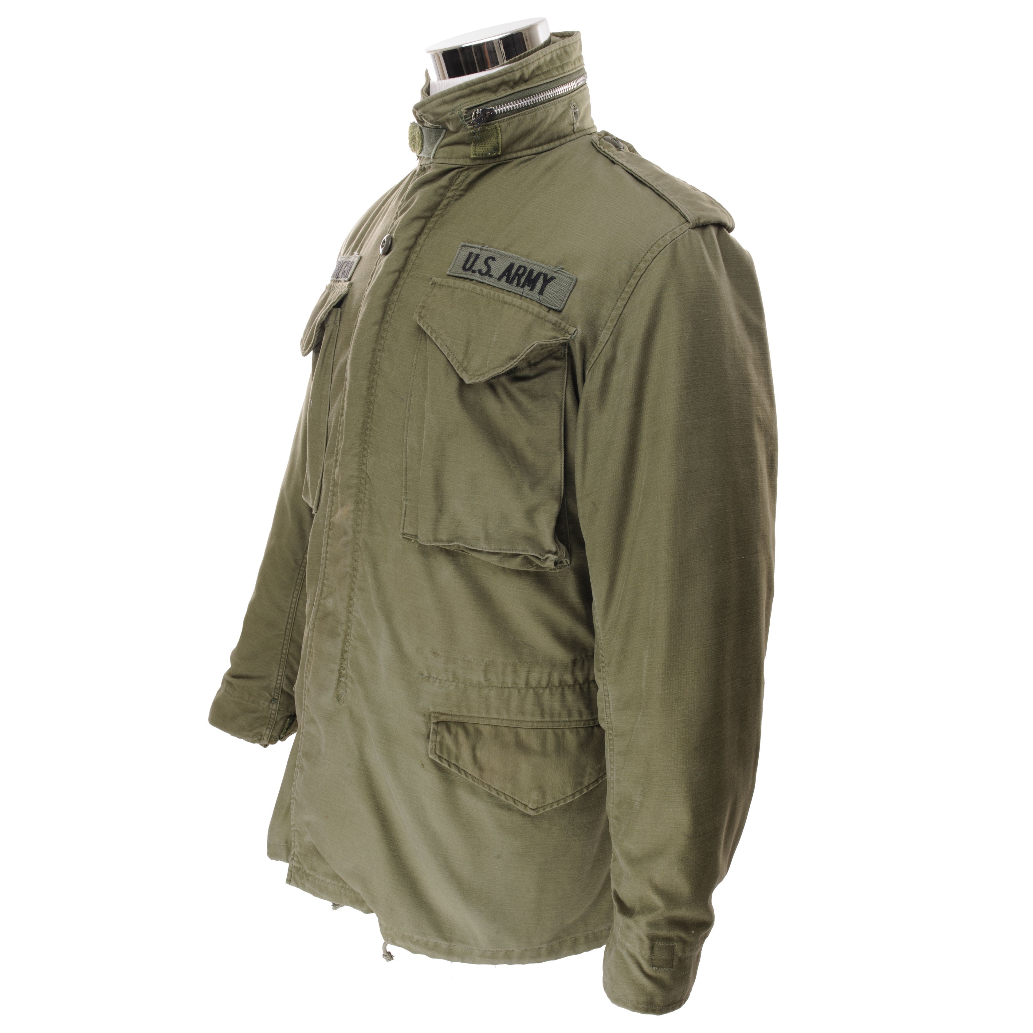 Vintage 1971 US Army M65 Field Jacket - Vietnam War Era Military Jacket with Patches, Size Small Regular - Perfect for Outdoor Adventures, Reenactments & Collectors