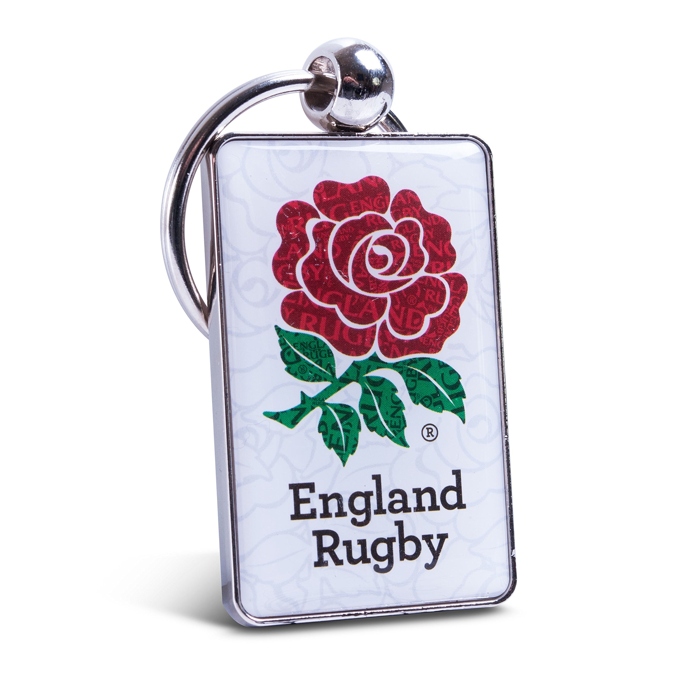 RFU Metal Rose Key Ring - Silver | Elegant Keychain for Women & Men | Perfect Gift for Valentine's Day, Anniversary & Special Occasions