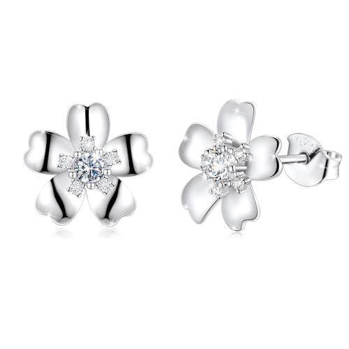 Silver Flower Stud 3