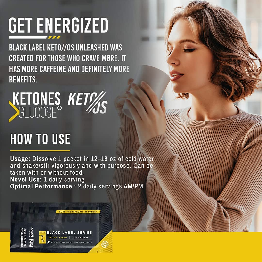 Pruvit Keto//OS Black Label Series Ruby Rush - Pure Therapeutic Ketones for Muscle Growth & Recovery | Supports Ketosis & Prevents Muscle Breakdown | 0.84 oz | Ideal for Keto Diet, Workout Recovery & Energy Boost