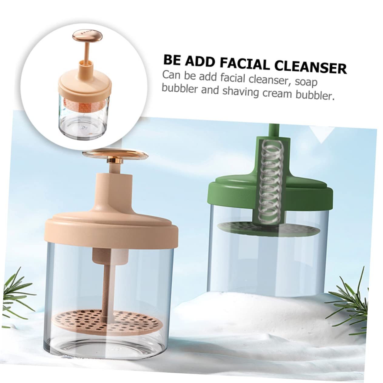 **SaditY 3-Piece Face Wash Foam Maker Set - Facial Skincare Bubble Foamer, Whip Maker for Cleansing & Travel (Pink) | Perfect for Gentle Exfoliation & Deep Pore Cleansing**